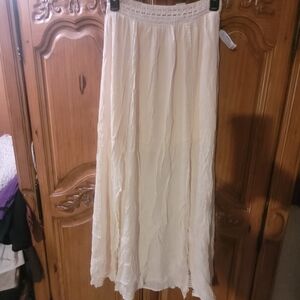 Maurices Cream Maxi Skirt